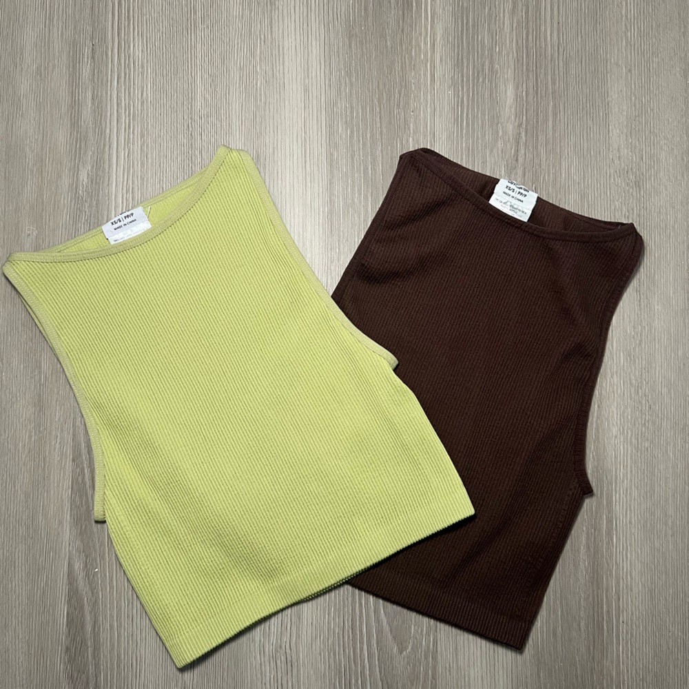 Ribbed crop tops (bundle)